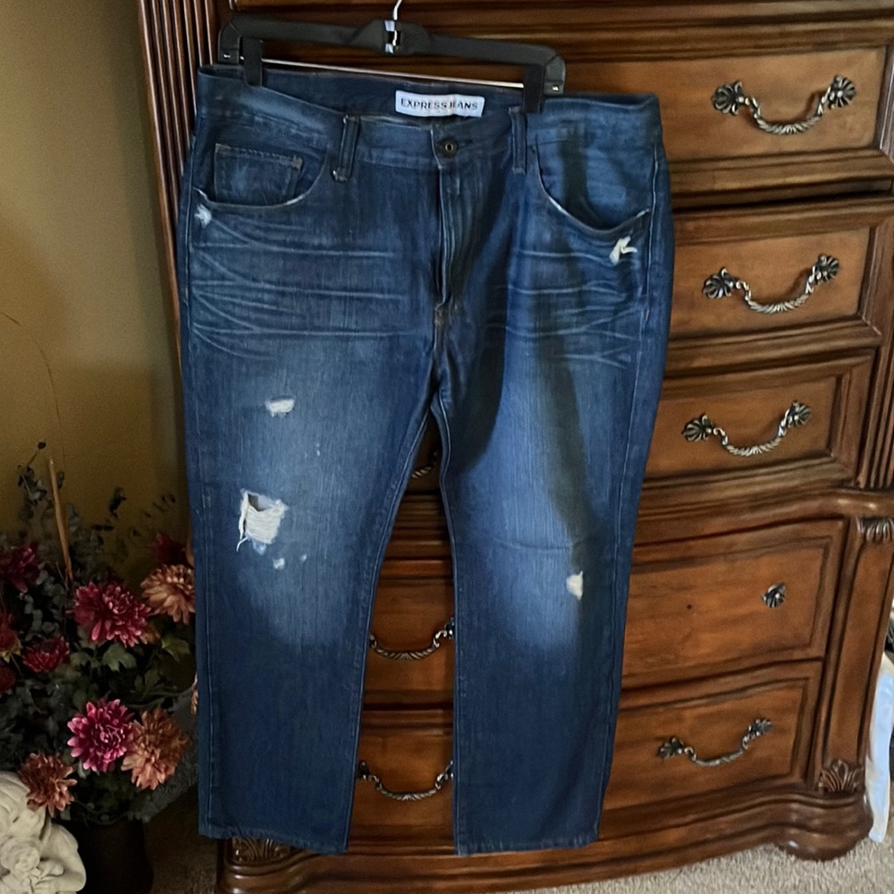 Express Rocco Slim Fit Straight Leg 38 x 30 jeans